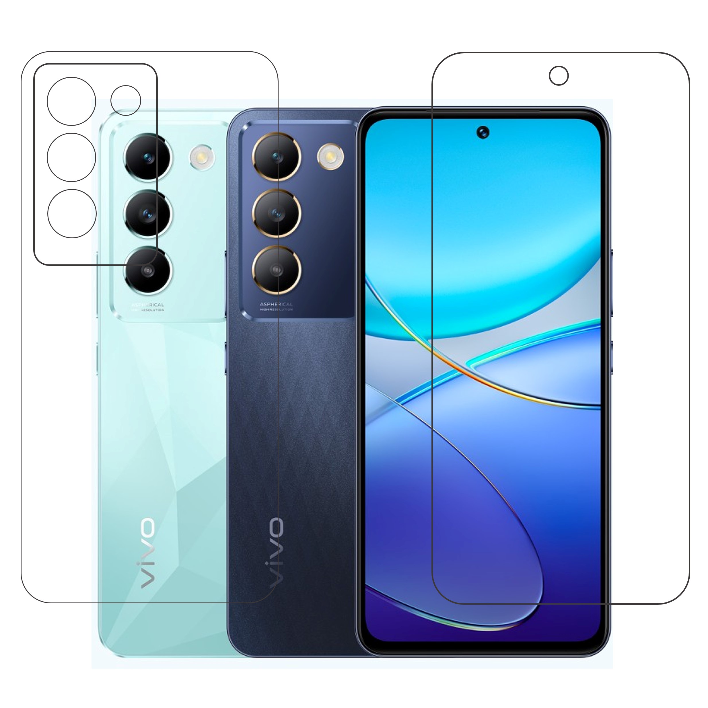 vivo V30 Lite 4G (Front & Back) 9H Protective Flexible Compatible Mobile Screen Protector